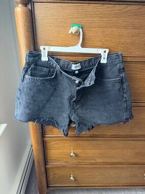 Agolde Parker Long Black Denim shorts, size 32
